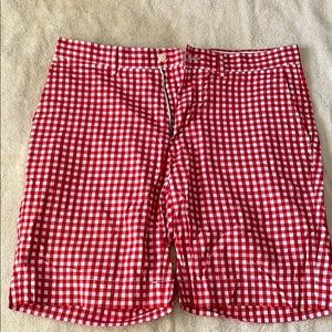 33” Polo by Ralph Lauren Red Checkered shorts
